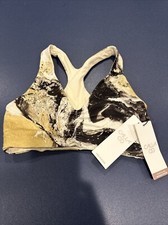 NWT Calia Women's Sports Bra Essentials Cinch Front Hazy Oat Milk Size XS picture