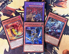 Yugioh: The Chaotic Phantasmal Sacred Beasts 4 Card Set CORI Sacred God Cards NM picture