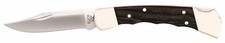 Buck Knives 110 Folding Hunter Knife with Finger Grooves and Leather Sheath picture