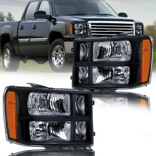 2007-2013 Sierra 1500 2007-2014 2500HD 3500HD Headlight Assembly–Compatible Repl picture