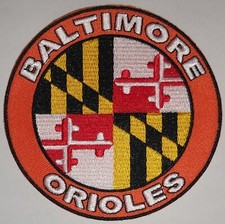 Baltimore Orioles~Maryland Flag~Embroidered PATCH~4