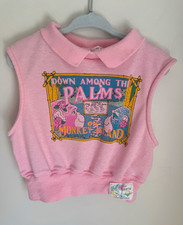 Health-tex Vintage Girls Pink Sleeveless Collared Palm Beach Size 6 picture