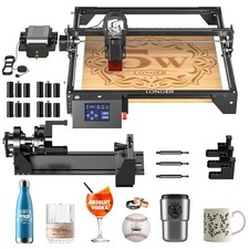 LONGER Laser Engraver Ray5 5000mW Engraver Machine  4-in-1 Rotary Roller Kit picture