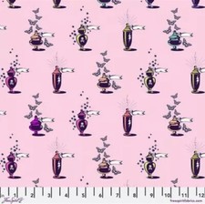 NEW TULA PINK NIGHTSHADE DEJA VU APOTHECARY IN NERIUM HALLOWEEN FABRIC 1/2 YD picture