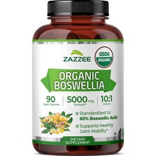 Zazzee Extra Strength Boswellia 10:1 Extract, 65% Boswellic Acid, 90 Vegan picture