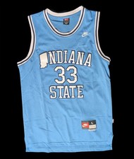 Vintage Nike Team Tag Indiana State Sycamores Larry Bird Jersey Sz L picture
