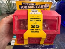 NOS Vintage 1950s Auburn Rubber No.101 Animal Farm Set Unopened White  picture