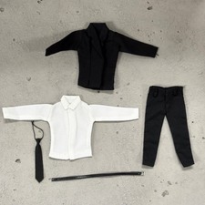 SU-SUIT-BK: 1/12 Black Slim Suit for Mezco or Nota NT-01 NT-02 NT-02W body picture