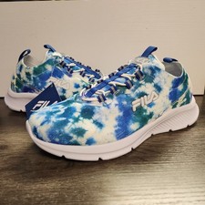 FILA Women's Running Shoes Foam Memory Foam Skyway 2.0 Blue Tie Dye Size 6 NEW picture