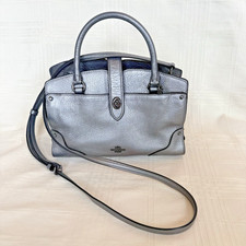 Coach Grain Leather Metallic Mercer 30 Satchel (Medium) picture