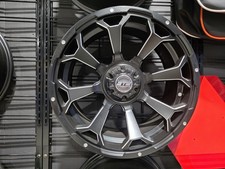 GTW Raven 14x7 Golf Cart Wheel - Matte Black / Ball Mill 19-226 Model 1813 picture
