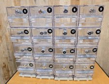 Schafer Systems Snap-Together Lottery Ticket Dispensers Lot Of 16 Total Units picture
