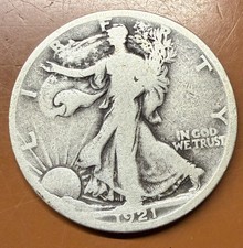 1921-P Walking Liberty Half Dollar Silver Better Date Coin - TCCCX picture