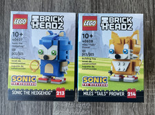 Lego Brickheadz #40627 Sonic the Hedgehog & #40628 Tails Retired New Sealed picture