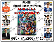 PANINI FOOTBALLERS 2025-2026 FIGURINES OF YOUR CHOICE #206-#410 - MULTI-BUY discount picture