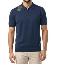 Stefano Ricci Men T Shirt Polo Neck T-Shirt Half-Zip Cotton Material size Large picture