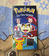 Pioneer Pokémon: Our Hero Meowth VHS NTSC Full Screen 1999 Motion Card picture