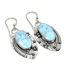Owhyee Opal Gemstone Handmade 925 Sterling Silver Jewelry Earring 2.36