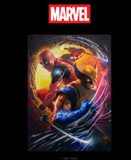 Limited Edition Deadpool and Wolverine Displate Metal Poster- New # to 1000 picture