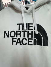 The North Face Women’s Pullover Hoodie M White/Black Logo Hooded Pockets picture