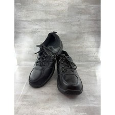 Orthofeet 945 Coral Women Black Leather Walking Shoes Sneakers Size 10 B Medium picture