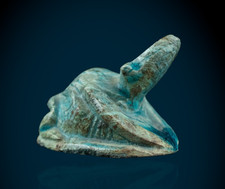 Ancient Egyptian Rare Antique Heqet Frog Faience StatueArtifact Figurine BC picture