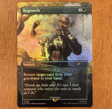 Regrowth, R 0866, NM Foil, MTG Secret Lair x Marvel, Storm, Groot, Guardians SLD picture
