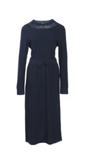 A.P.C Women's Navy Knit 100% Wool Midi Dress Size L F05927 RRP: 325 EUR picture