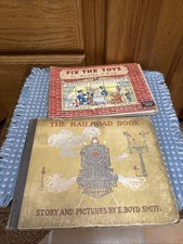 Antique Smith Railroad Book children 1913 1st edition color plates King Fix Toys picture