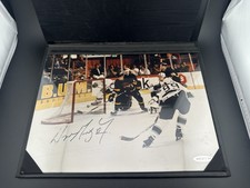 WAYNE GRETZKY UPPER DECK LIMITED EDITION 802 GOAL SIGNED 8x10 PHOTO UDA 🔥📈🐐🚀 picture