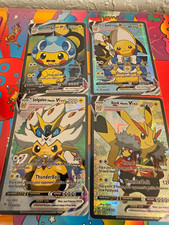 Pokemon TCG Cosmax Pikachu V/Vcos 4-Card Lot Holo English Solgaleo Sobble picture