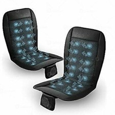 Zone Tech 2x Black Cooling Car Seat Cushion Cooler 12V Adjustable Temperature picture