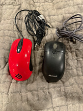 MSI SteelSeries Kinzu V3 Red Gaming Mouse + Microsoft Basic Optical USB picture