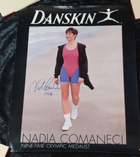 Nadia Comaneci - RARE Vintage Autographed Signed - Olympics Poster picture