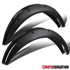 4PC Universal Black Flexible Durable Car Fender Flares Extra Wide Wheel Body Kit picture