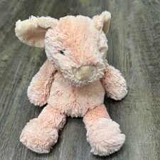 Manhattan Toy Company Peach Pink Shaggy Pig Plush Weighted Soft Toy 2015 picture