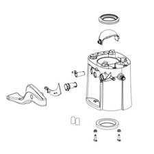 Thetford 42138 Kit Base Assy Hi Bone Stl Ii picture