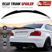 For 2008-2013 BMW 1 Series E82 Coupe 128i 135i Piano Black M4 Rear Spoiler Wing picture