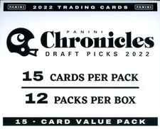 2022 Panini Chronicles Draft Picks Football Jumbo Fat Cello 12 Pack Box picture