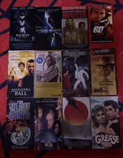 Vintage VHS Lot Bundle Of 12 Tapes Batman Grease Fifth Element picture
