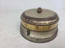 Vintage LUX Rotary Tape Measure Clock. Made In U.S.A. picture