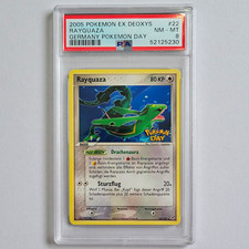 2005 Pokémon EX Deoxys Rayquaza #22 Germany Pokémon Day German PSA 8 picture
