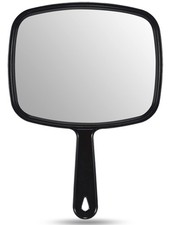 Hand Held Mirror Extra Large For Barber Lady Makeup Beauty Cosmetic With Handle picture