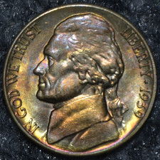 1939-D Jefferson Nickel 5C Uncirculated Condition US-85863 picture