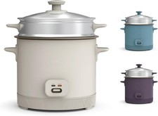Bella 16 Cup Rice Cooker & Steamer,Dishwasher Safe Steaming Basket,400W,Oatmilk picture
