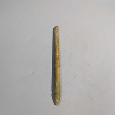 SUPERB Chinese ANTIQUES JADE OLD WHITE YELLOW JADE writing brush handheld 35G picture