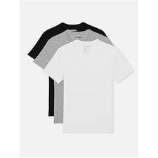 EXPRESS 3 Pack Supersoft V-Neck T-Shirts MSRP $64.00 NWT TALL SIZE L picture