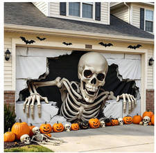 60×40inches Halloween Garage Door Cover Halloween Decorations Outdoor Hanging picture