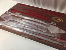 Vintage KRAFTWARE S.Steel JAPAN Barware & Food Prep Set Velvet Lined Box picture