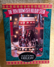 Vintage 1994 Budweiser Holiday Stein 